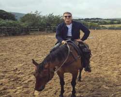 He enjoys horse riding a lot.